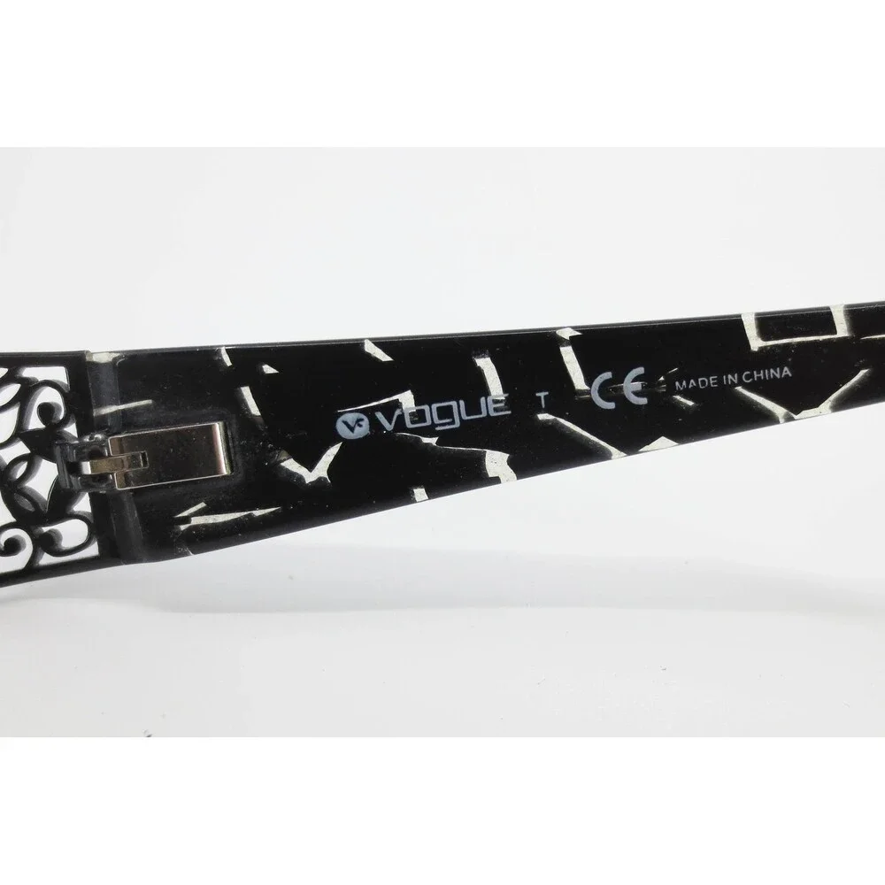 Vogue VO 3661-B 352 Black White Pattern Rectangular Eyeglasses Frames 52-16-130